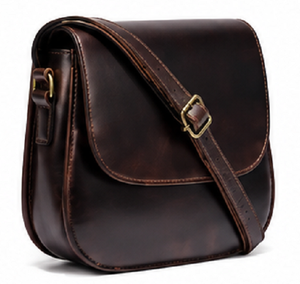 Vintage Genuine Leather Fashion Saddle Crossbody <b>Bag</b> for Women Handmade Shoulder Purse with Adjustable Strap Daily Life Use - Product Image 2