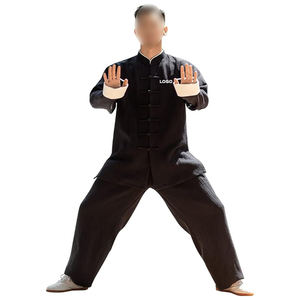 ชุดกังฟูคุณภาพพรีเมียม โลโก้ด้านหน้าแบบกำหนดเอง ผ้าโพลีเอสเตอร์ 100% ระบายอากาศได้ดี น้ำหนัก 140 กรัม เหมาะสำหรับการต่อสู้ ผู้ใหญ่ทุกเพศ - Product Image 1