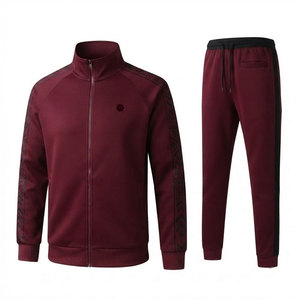 Ensemble de survêtement pour homme, fermeture éclair intégrale, pour entraînement, fitness, jogging et activités sportives en plein air - Product Image 1
