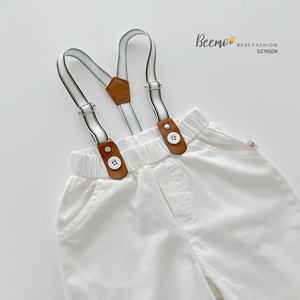 ชุดเสื้อผ้าเด็กผู้ชายแฟชั่น เสื้อเชิ้ตและกางเกงทรงหลวมพร้อมสายเอี๊ยมและหูกระต่าย ชุดเสื้อผ้าเด็กผู้ชายหล่อๆ สำหรับงานแต่งงาน งานปาร์ตี้ - Product Image 6