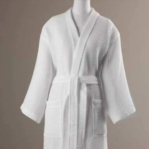 Peignoir de bain premium Waffle - 100% coton - Qualité SPA - Product Image 1