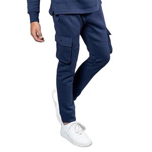 Pantalon jogging pour hommes, 100% coton, poches latérales, Logo personnalisable OEM, survêtement, décontracté, vêtements de course, pantalons de sport - Product Image 1