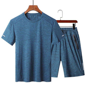 Vêtements décontractés pour hommes sur mesure, été, ensemble 2 pièces respirant en polyester et coton, haute qualité, service OEM, t-shirt et short - Product Image 5