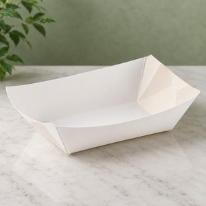 Barquettes en papier kraft biodégradables et écologiques personnalisées pour frites, nuggets de poulet, ailes de poulet et autres plats rapides - Product Image 6