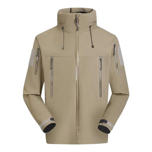 Chaqueta Impermeable y Transpirable con Capucha, Cierre de Cremallera, Diseño a Rayas, Holgada, para Otoño - Product Image 4