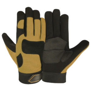 ถุงมือทำงานหนังสังเคราะห์ Amara ลดราคาพิเศษ ทนทาน เสริมความแข็งแรง ป้องกันมือและแขน สำหรับงานช่าง งานซ่อมบำรุง ถุงมือนิรภัย - Product Image 5