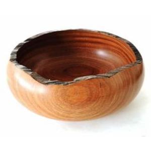 Tazón de servir de madera de acacia de primera calidad, hecho a mano, para restaurantes y cenas. - Product Image 3