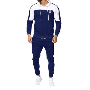 Survêtements pour hommes à capuche imprimés, design personnalisé, faible MOQ, chauds pour l'hiver, utilisation en extérieur, vêtements décontractés, couleur unie, 100% coton, coupe-vent - Product Image 1