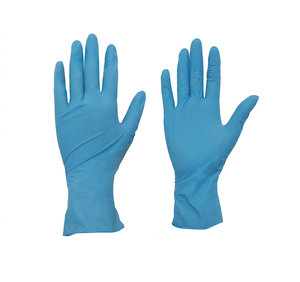 TRUSCO TGL-726N Series Disposable Nitrile Ultra Thin Gloves Powder Free Ambidextrous Blue 100 Pcs Box Food Grade - Product Image 1