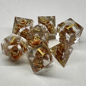 Dés en résine pour jeux de rôle, qualité professionnelle, dés polyédriques en résine pour DND RPG, jeux de table, accessoires de jeu en gros - Product Image 1