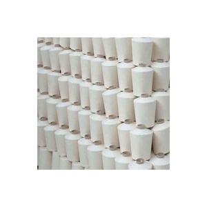 Fil à coudre 100 % coton premium NE 26s/1 cardé, filé à la main, écologique, antibactérien, recyclable, résistant et durable pour le tissage - Product Image 1