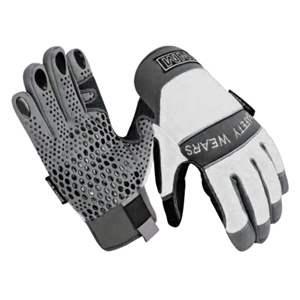 Gants de travail anti-vibration de haute qualité pour mécaniciens, en cuir synthétique, avec logo personnalisé, résistants à la chaleur, aux coupures et à l'abrasion - Product Image 6