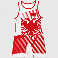 Singlet de Lucha Libre para Hombre 2026, Personalizado con Impresión Digital, 200gsm, Ligero, Spandex/Poliéster, Elástico, Compresión Premium, Duradero y de Secado Rápido