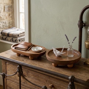 Plateau en acacia élégant, plateau en acacia finition premium, plateau en acacia grain naturel, plateau en acacia finition lisse, plateau en acacia finition mate - Product Image 5