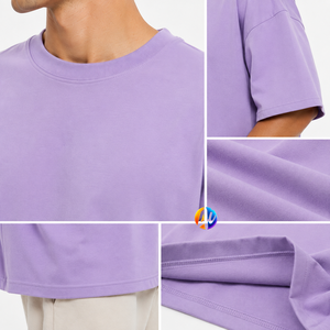 เสื้อยืดโอเวอร์ไซส์ลำลองสำหรับผู้ชาย ออกแบบมาให้สวมใส่สบาย ผ้าเนื้อนุ่ม แขนสั้น คอกลม เหมาะสำหรับใส่ในชีวิตประจำวันและกิจกรรมกลางแจ้ง - Product Image 5