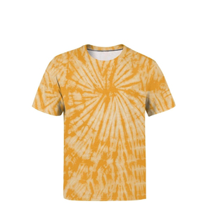 T-shirts unisexes personnalisés de haute qualité pour hommes, style streetwear, avec logo sur mesure, imprimé intégral, tie-dye, col rond, vente en gros - Product Image 4