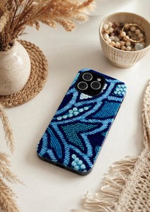 Étui de téléphone portable classique en satin écologique avec perles de cristal, antichoc, avec cordon et accessoire pour sac à dos - Product Image 6