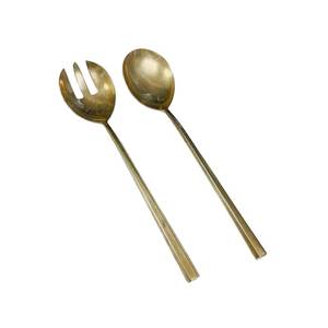 Lavish Luxury Stainless Metal Salad <b>Server</b> For Premium Tableware Collection And Upscale Restaurant Presentation - Product Image 4