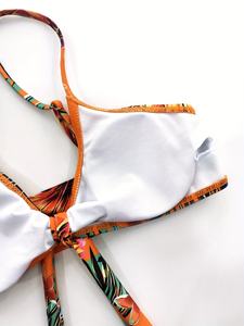 Nuevo Conjunto de Tres Piezas de Traje de Baño de Manga Larga, Traje de Baño Sexy Estampado para Mujer, Nuevo Estilo de Bikini - Product Image 1