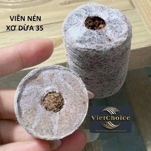 Discos Redondos de Turba de Coco Comprimida Ecológica Vietchoice para Cultivo de Plantas y Germinación de Semillas con Alta Retención de Agua - Product Image 2