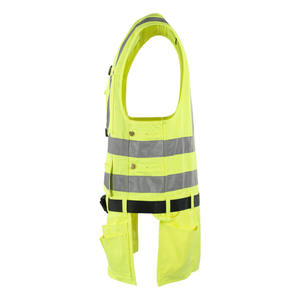 Custom LOGO Reflective Vest Safety <b>Construction</b> <b>Work</b> Safety Vest Reflective High Visibility Reflector Unique Vests With Pockets - Product Image 3