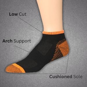 Calzini sportivi da uomo James Fiallo, confezione da 12, a taglio basso, per prestazioni elevate - Product Image 4