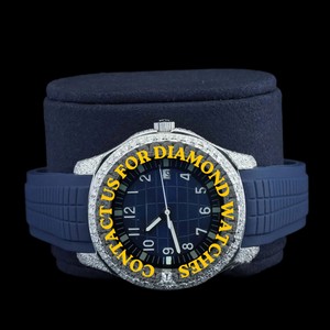 ดีไซน์ล่าสุด หน้าปัดทรงกลม ฟังก์ชั่นวันที่อัตโนมัติ สายยางสีน้ำเงิน แฟชั่นทันสมัย คอลเลกชันแบรนด์มาตรฐานสำหรับผู้ชายและผู้หญิง - Product Image 5