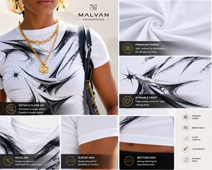 Camiseta Corta para Mujer, Estilo Hip Hop Urbano Americano, con Estampado de Letras, Transpirable, con Logotipo, Ecológica, de Poliéster y Spandex - Product Image 4