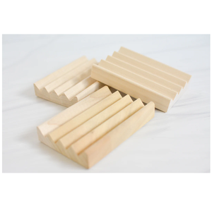 Wood <b>Soap</b> Holder 3 PCS In Drain Crafts Top Quality Wood <b>Soap</b> Holder Easy To Clean Bathroom <b>Soap</b> Holder - Product Image 5