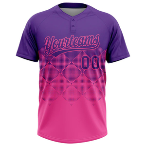 เสื้อเบสบอลซอฟต์บอลแบบมีกระดุมสองเม็ด ระบายอากาศได้ดี สำหรับเด็ก วัยรุ่น ผู้ชาย ผู้หญิง ชุดกีฬาสำหรับทีม - Product Image 2
