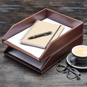 Premium PU Leather <b>Desk</b> Organizer Stylish Office <b>Table</b> Organizer for Home & Workspace - Product Image 3