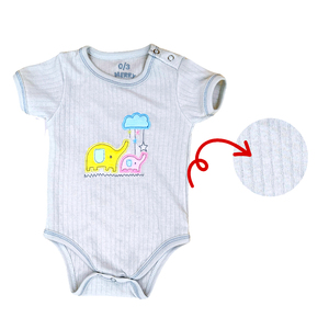 Pijama Enterizo de Manga Corta para Bebés Recién Nacidos, Niños y Niñas, Diseño de Oso, Cremallera YKK Suave, Invierno, Hecho en Tailandia, Venta al por Mayor - Product Image 2