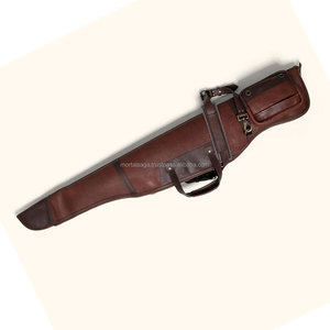 Étui de protection portable en cuir de vachette véritable de haute qualité, imperméable et rembourré en laine, pour équipement de chasse et de tir en extérieur - Product Image 4