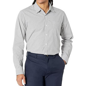 Camisa Formal de Manga Larga para Hombre, Corte Estándar, 100% Algodón, Transpirable, Twill, OEM, Venta al Por Mayor - Product Image 1