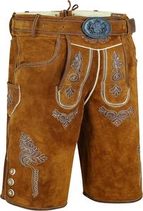 Pantalones de Cuero Bávaros Tradicionales para el Oktoberfest, Personalizados, Cortos, para Hombre - Product Image 2