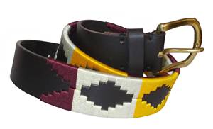 Ceinture Polo Homme Personnalisée en Cuir Véritable Faite à la Main, Ceinture Gaucho Brodé en Cuir de Vachette, Vente en Gros Direct Usine Sacs et Étuis LPB-0109 - Product Image 2