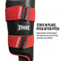 Protège-tibias de baseball en gros, protège-jambes pour frappeurs, protège-jambes de protection pour le baseball avec double fermeture à sangle, équipement sportif pour jeunes et adultes
