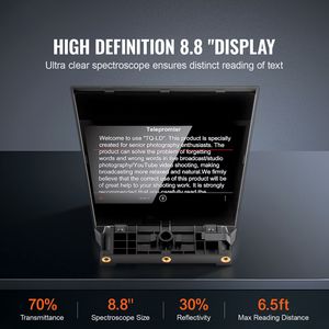 Pupitre de présentation de bureau en alliage d'aluminium de 8 pouces avec télécommande spectroscope réglable pour équipement de diffusion en direct YouTube Twitch Zoom - Product Image 2