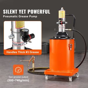 Pompa per Grasso ad Aria Compressa da 20L/5 Galloni con Ugello Manuale, Pompa Pneumatica per Grasso ad Alta Pressione da 13 Piedi e Pistola per Grasso - Product Image 2