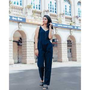 Combinaison pour femme bleu royal non extensible à taille haute, respirante, style streetwear, taille XS - Product Image 5