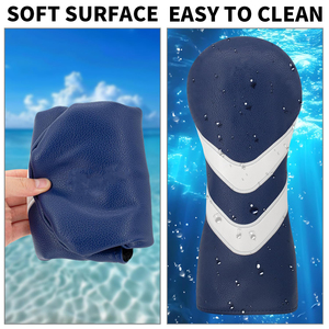 Housse de protection pour tête de driver de golf en cuir PU résistant à l'eau, style de protection de haute qualité avec doublure intérieure douce - Product Image 6