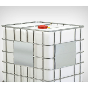 Fût de stockage en polyéthylène résistant de 1 tonne, fût IBC de transport de 1000 L, conteneur de liquide/eau, 3 ans de garantie, acier inoxydable - Product Image 4
