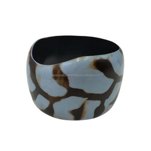 Resin <b>Bangle</b> Art Design Resin and <b>Glass</b> Bracelet - Product Image 2