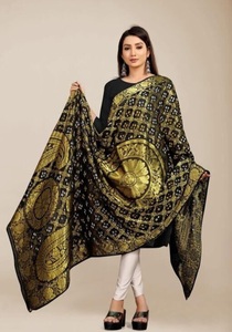 Sari Bandhani Rajasthani Premium, Fait Main Traditionnel, Teinture Bandhej, Vêtement Ethnique pour Femme avec Pallu Riche, Design de Créateur pour Festivals - Product Image 2