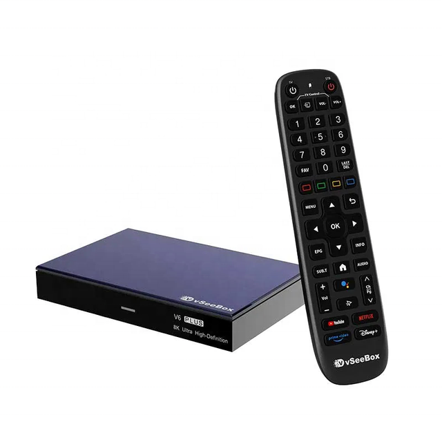 Vseebox V6 Plus Android 12 TV Box Quad Core Processor 6K Streaming Support Split-Screen Technology Large Storage Voice Remote No
