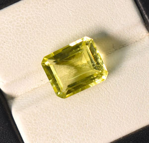Quartz citron naturel, pierre précieuse octogonale, 12x10 mm, 5,50 carats - Product Image 2