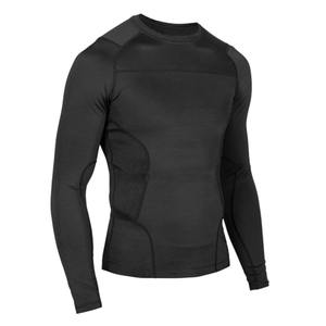 Camiseta de Compresión para Deportes de Contacto Unisex, MMA, BJJ, Surf, Manga Larga, Logotipo Personalizado, Tejido Ecológico de Poliéster/Nailon de 240g - Product Image 5