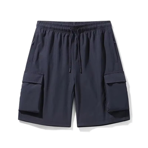 Pantalones Cortos Cargo Utilitarios para Hombre, Diseño Multibolsillos, Cintura Elástica con Cordón, Pantalones Cortos Casuales para Exteriores, Duraderos y Ligeros - Product Image 6