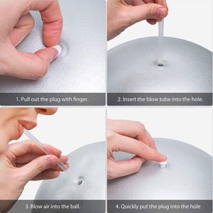 Ballon de yoga anti-éclatement de 9 pouces pour l'entraînement de stabilité et l'exercice, équipement de gym avec caractéristiques antidérapantes pour Pilates et Barre - Product Image 2