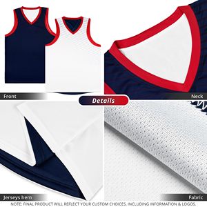 Maillot de sport réversible pour homme, nouvelle saison, haute qualité, coutures soignées, pour le basketball, vêtements de sport, nouveau design personnalisé - Product Image 5